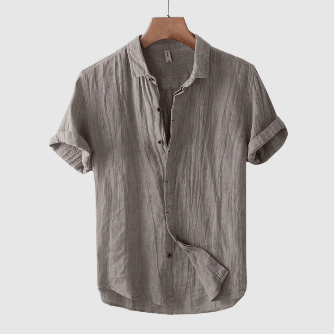 LOREN | Short-sleeved linen shirt