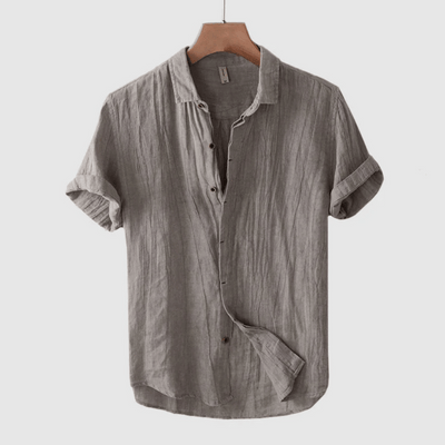 LOREN | Short-sleeved linen shirt