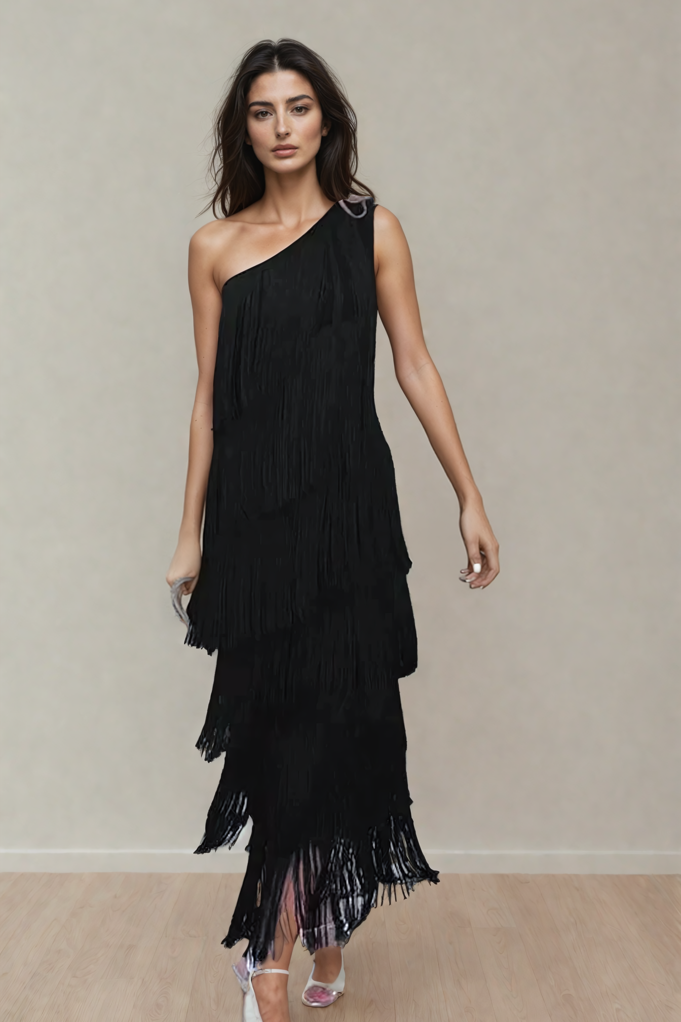 VALERIA | Dress with fringe.