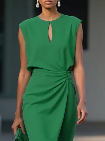 ALESSIA | Designer midi dress.