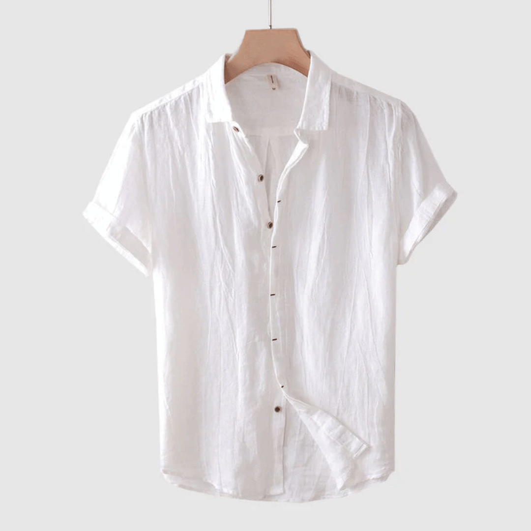 LOREN | Short-sleeved linen shirt