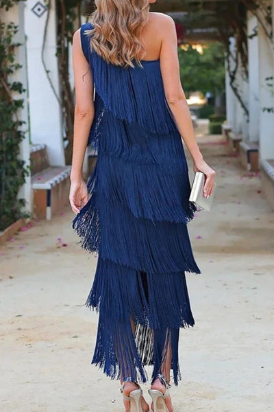 VALERIA | Dress with fringe.