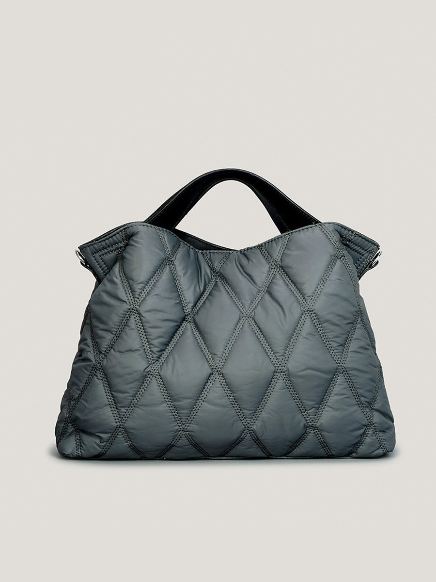 Fashionable women's handbag with diamonds