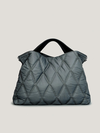 Fashionable women's handbag with diamonds