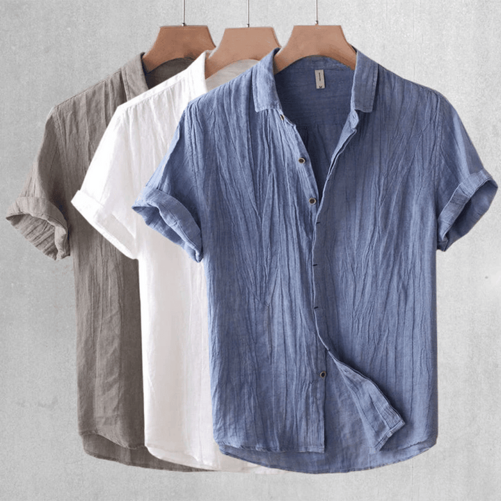LOREN | Short-sleeved linen shirt