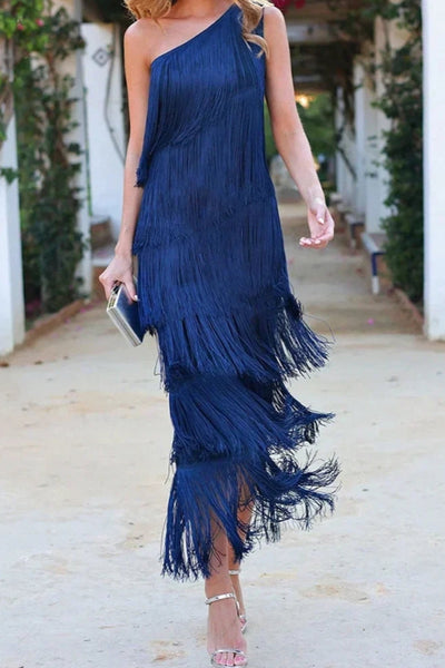 VALERIA | Dress with fringe.