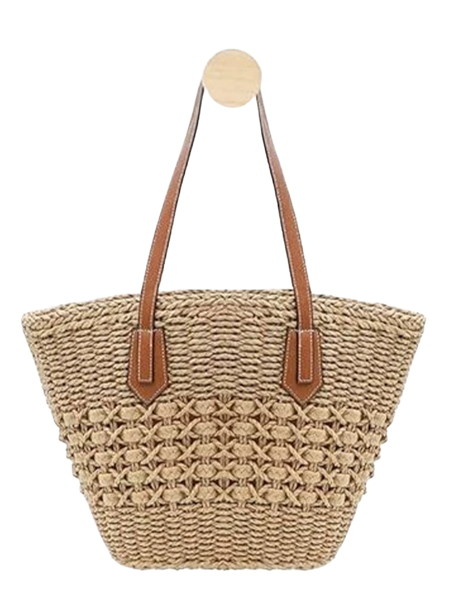 Women's handbag, versatile and hand-woven
