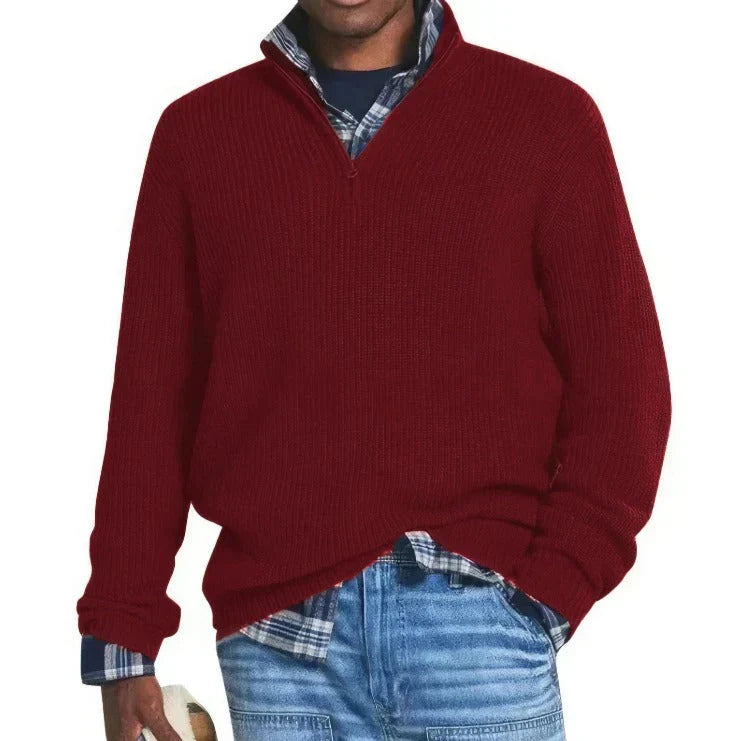 Antonio | Knitted Sweater with Zipper