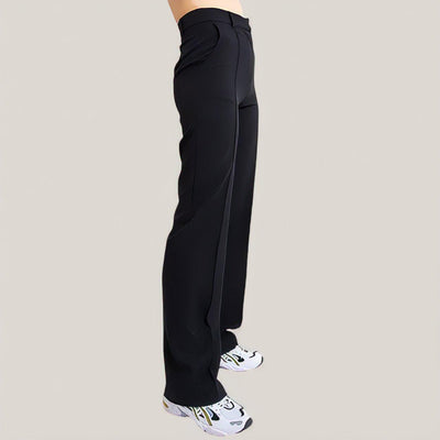 Slim-fit straight-leg pants