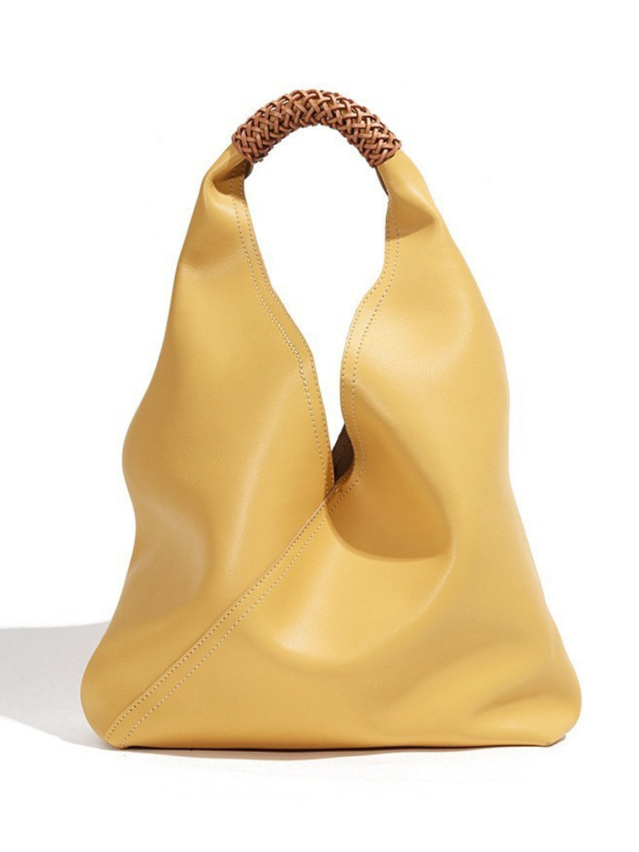 Fashionable designer leather handbag