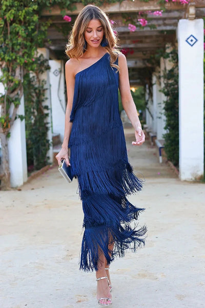 VALERIA | Dress with fringe.