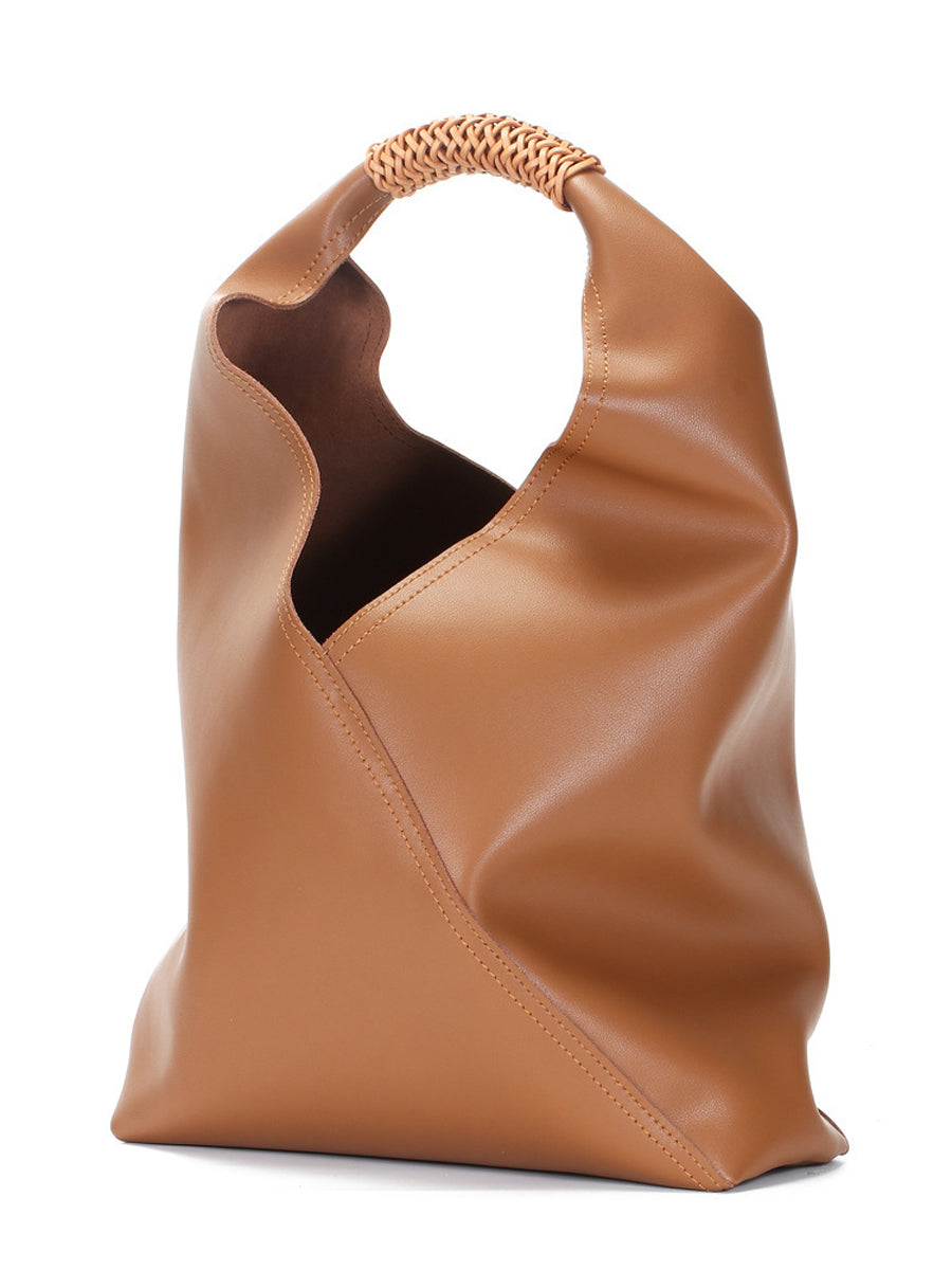 Fashionable designer leather handbag