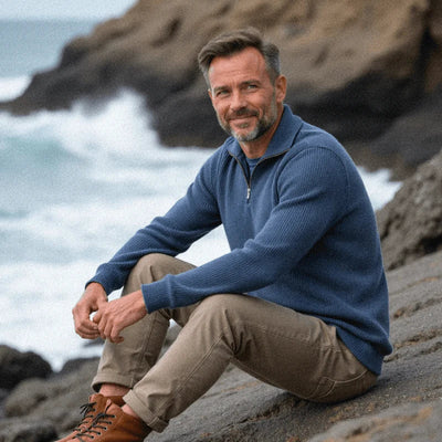 Antonio | Knitted Sweater with Zipper