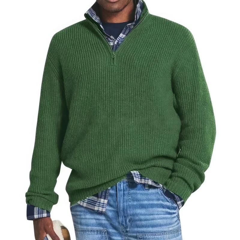 Antonio | Knitted Sweater with Zipper