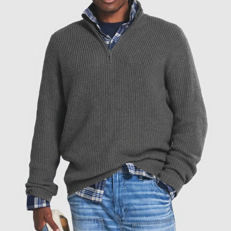Antonio | Knitted Sweater with Zipper