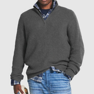 Antonio | Knitted Sweater with Zipper