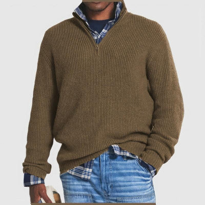 Antonio | Knitted Sweater with Zipper