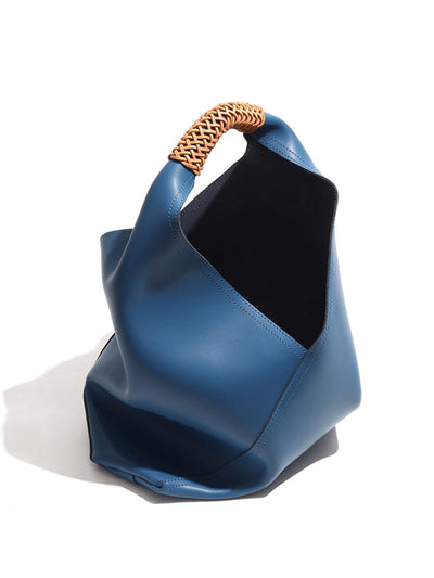 Fashionable designer leather handbag