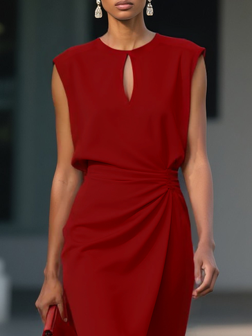 ALESSIA | Designer midi dress.